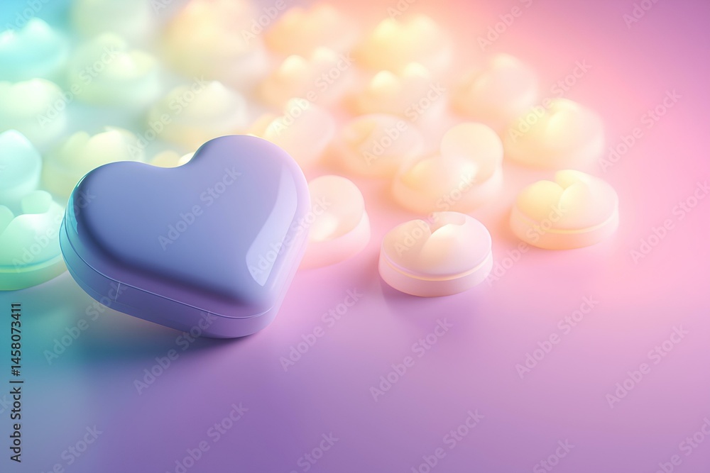 Obraz premium heart shaped balloons