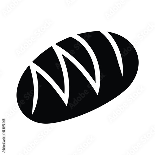 bread loaf icon vector illustration