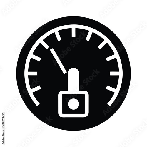 fuel gauge empty icon vector illustration