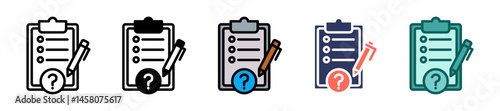 Questionnaire multiple icon