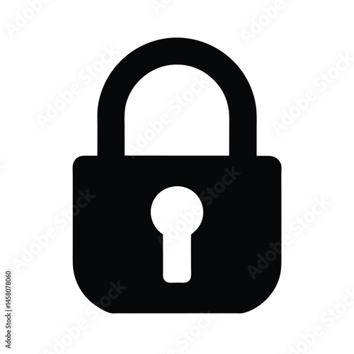 lock padlock icon vector illustration