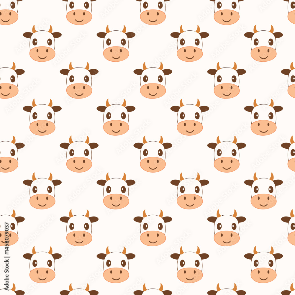 Cow pattern background design Cow pattern background design