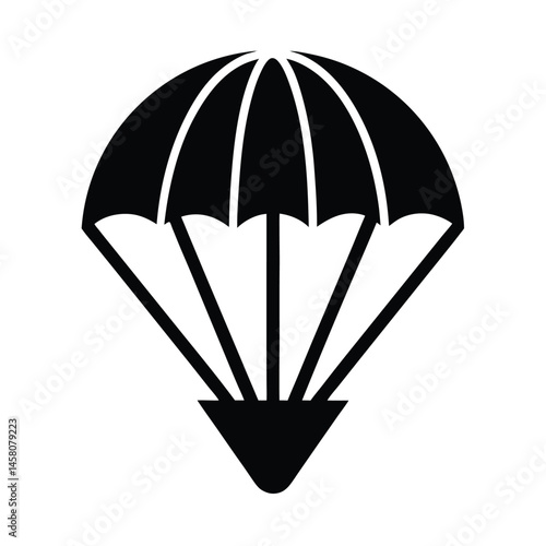 parachute jump icon vector illustration