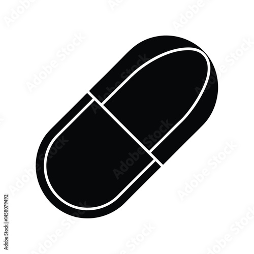 pill capsule icon vector illustration