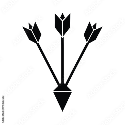 arrow quiver icon vector illustration