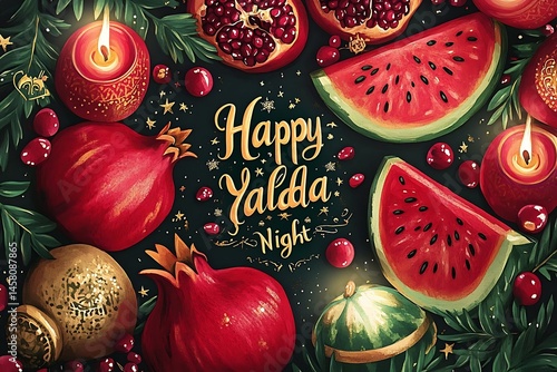 Yalda Night Pomegranates  Watermelon. (1)