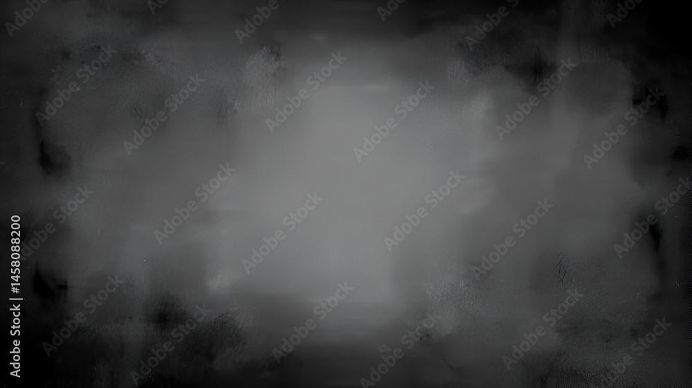 Fototapeta premium Dust and scratches design. Aged photo editor layer. Black grunge abstract background. Copy space.