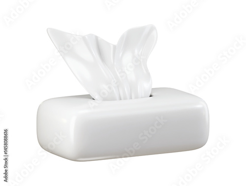 Tissue Box icon 3d render