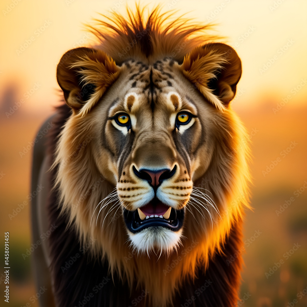 Fototapeta premium portrait of a lion