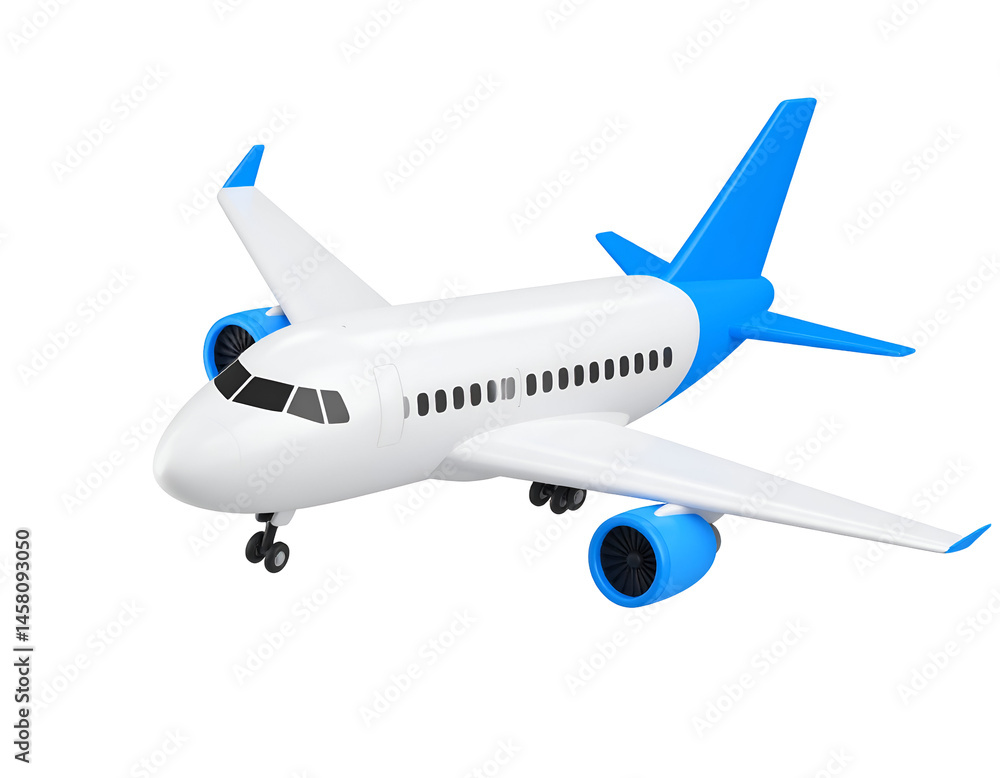 Stylish Airplane Render: Travel and Aviation Design Stylish Airplane Render: Travel and Aviation Design
