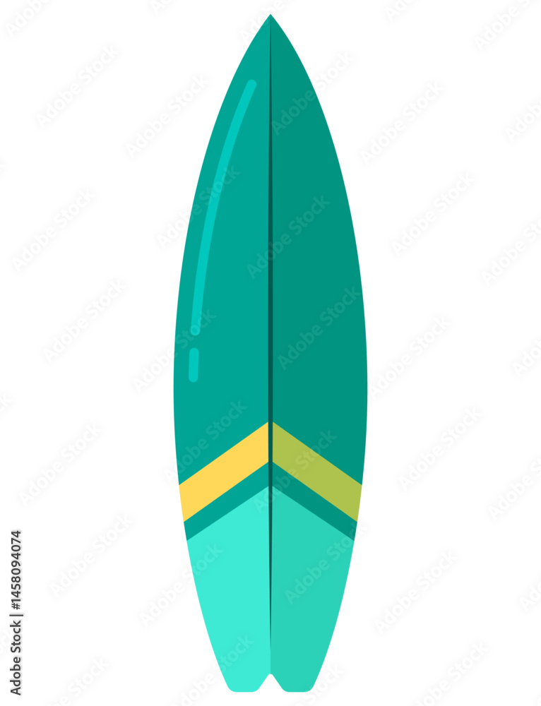 Green cartoon surf board clipart summer beach illustration clipart Green cartoon surf board clipart summer beach illustration clipart