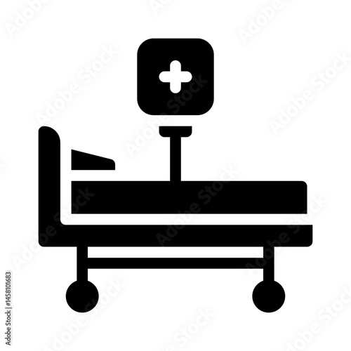 hospital management glyph icon