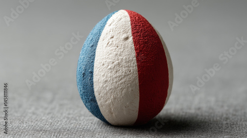Patriotic Egg: A close-up s...