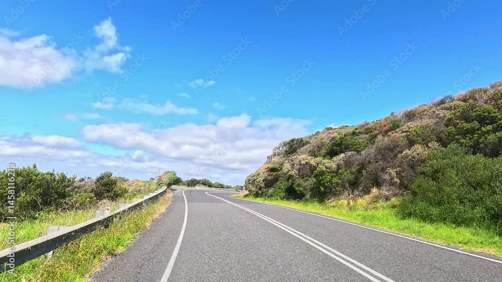 Scenic Drive Along Great Ocean Road, Australia Scenic Drive Along Great Ocean Road, Australia