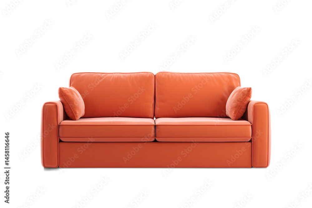 Fototapeta premium Modern Sleeper Sofa on White Background