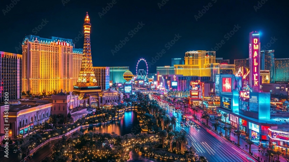Las Vegas Strip at Night: A City of Lights