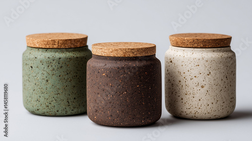Artisan Jar Trio: A trio of...