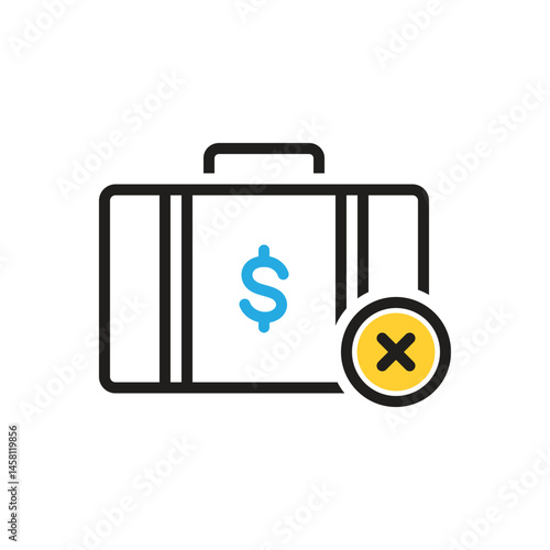 Multi color icon for not