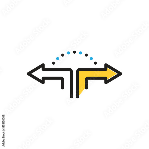 Multi color icon for opposite