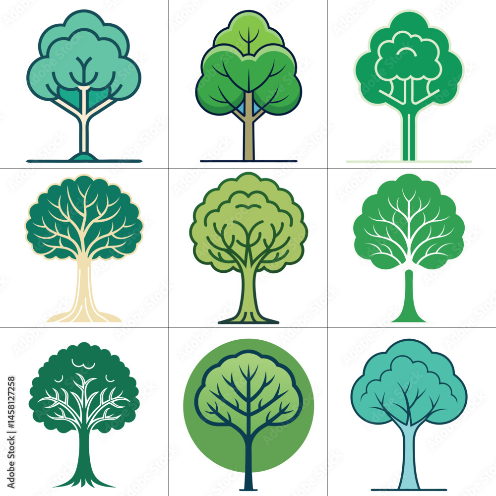 Fototapeta premium nature tree illustration