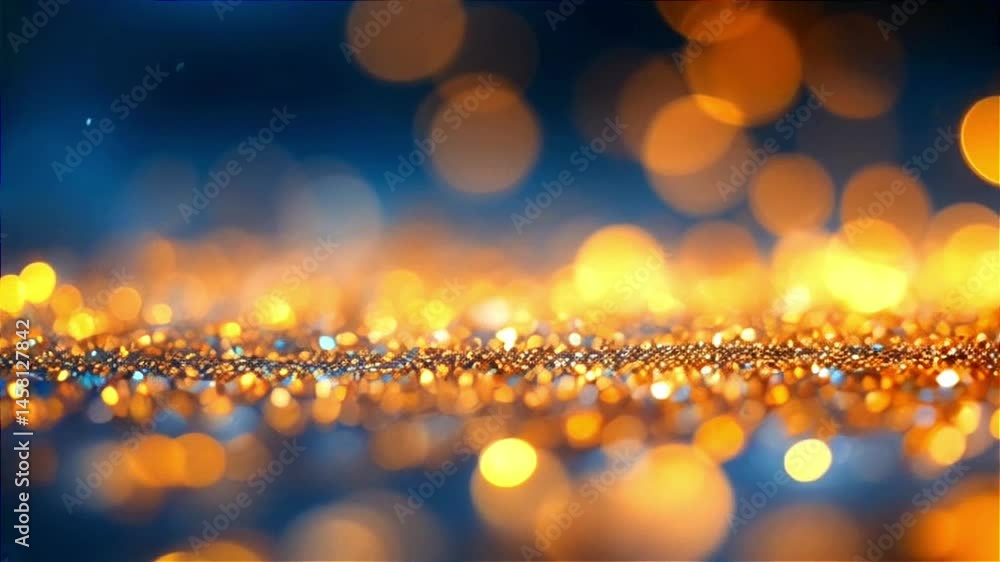 Download abstract gold glitter bokeh background for luxury christmas design art , 3d 4k video