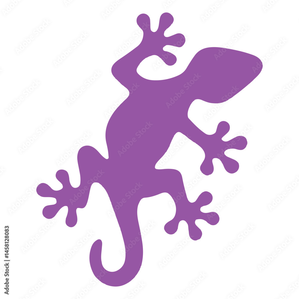 Fototapeta premium flat vector gecko or lizard silhouette Cinco de Mayo day, happy Cinco de Mayo festival clipart, 5th May Cinco de Mayo celebrate design sublimation 