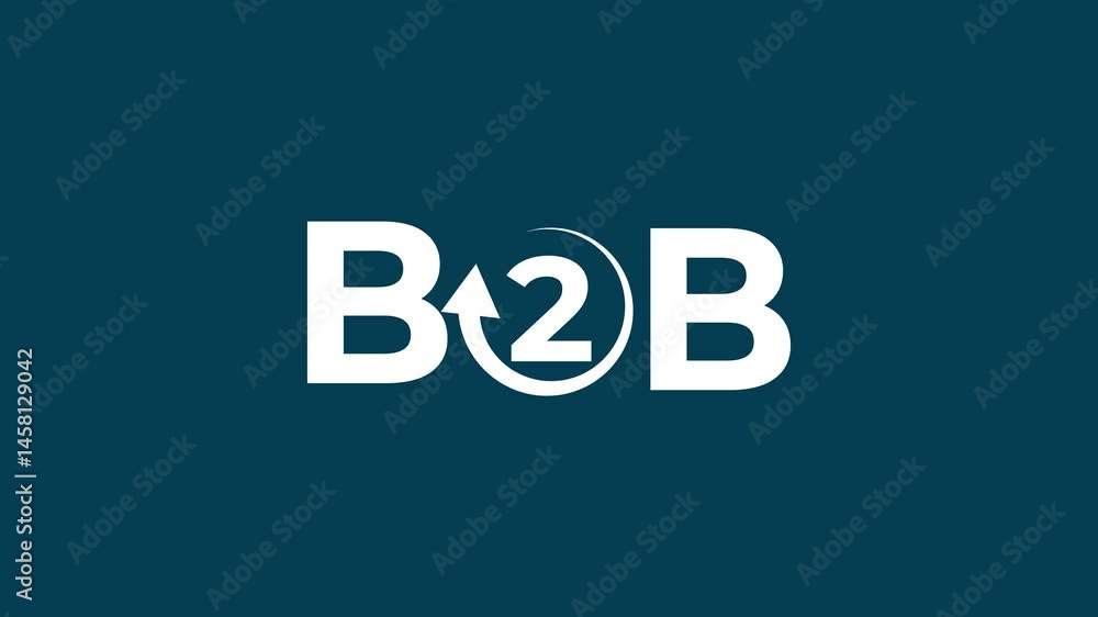 B2B Business company commerce technology marketing concept with refresh con. B2B Business company commerce technology marketing concept with refresh con.