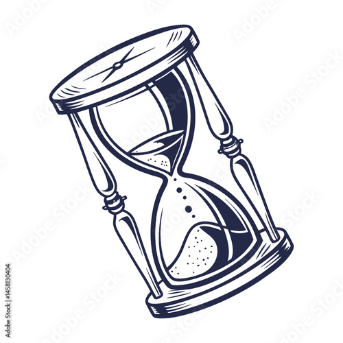 vector illustration of hourglass