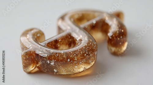 Sculpted "S" in Caramel Del...