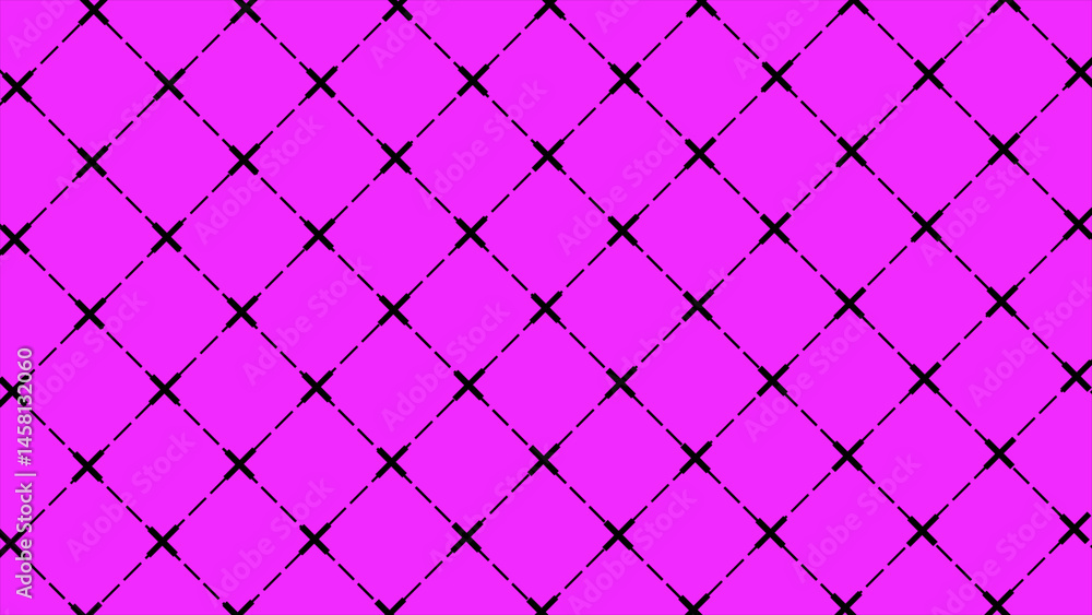 Fototapeta premium Abstract digital moving dotted lines technology background, square geometrical shape background