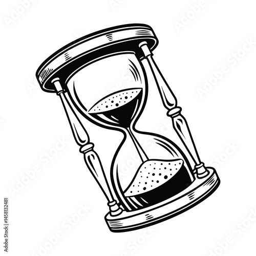 vector illustration of hourglass