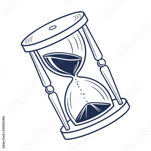 vector illustration of hourglass