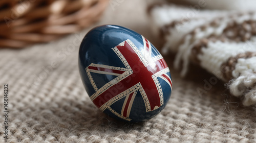 Easter Egg with UK Flag Des...