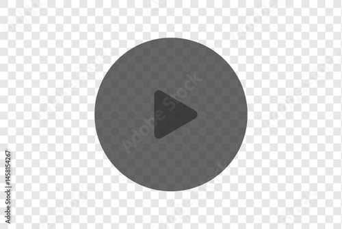 Play icon vector. Play button sign and symbol