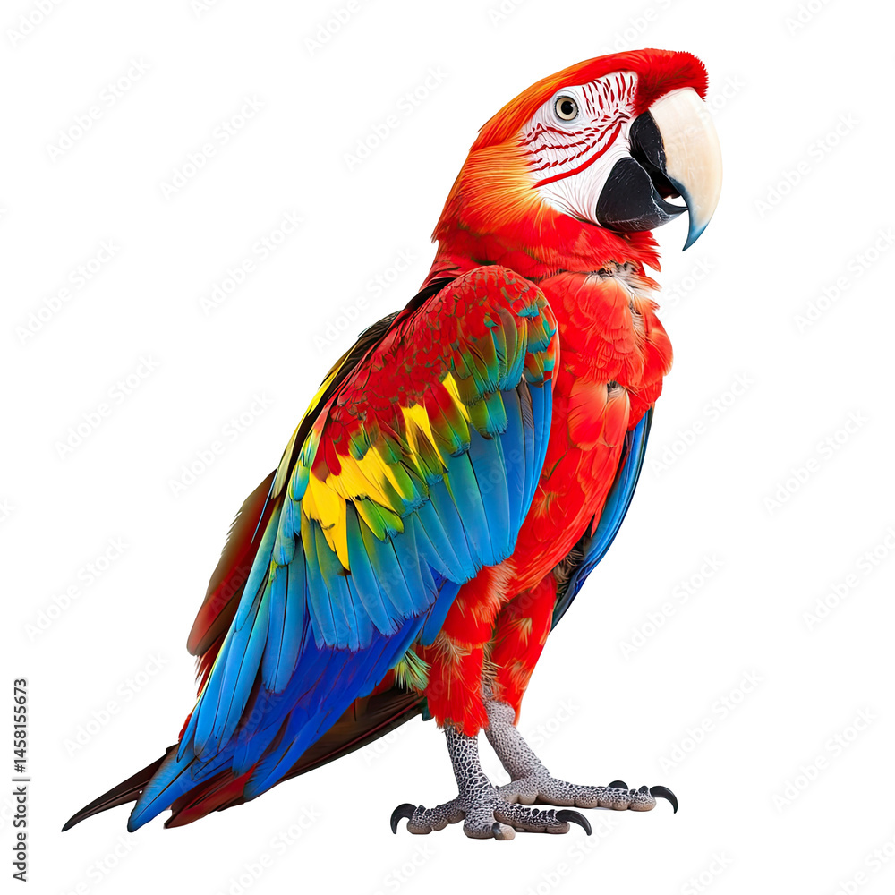 Obraz premium Vibrant macaw profile