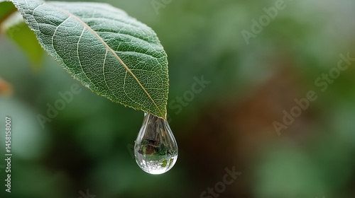 Water Drop on Leaf: A stunn...