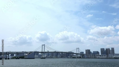 (東京都-風景タイムラプス)レインボーブリッジ２