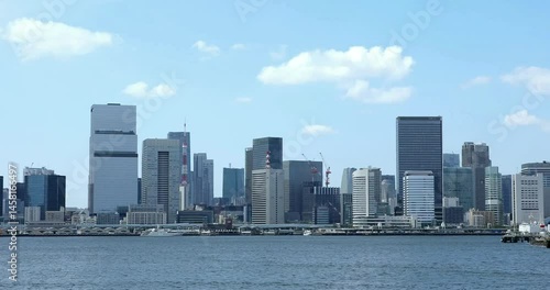 (東京都-風景４K)東京ベイエリア風景１