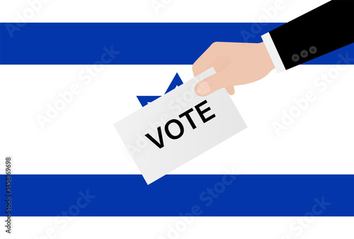 Election in the Israel. Election Concept. Vector Illustration.