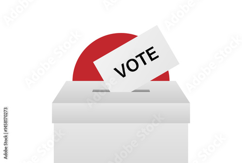 Election in the Japan. Election Concept. Vector Illustration.