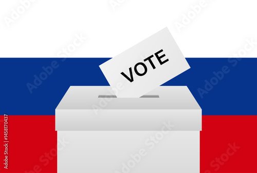 Election in the Russia. Election Concept. Vector Illustration.