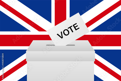 Election in the United Kingdom. Election Concept. Vector Illustration.