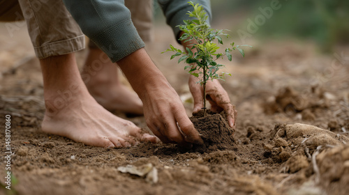 Nurturing Life: A person pl...