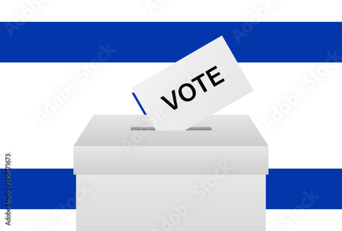 Election in the Israel. Election Concept. Vector Illustration.