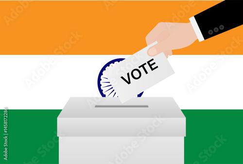 Election in the India. Election Concept. Vector Illustration.
