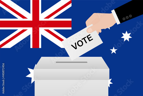 Election in the Australia. Election Concept. Vector Illustration.