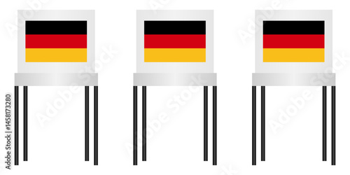 Election in the Germany. Election Concept. Vector Illustration.