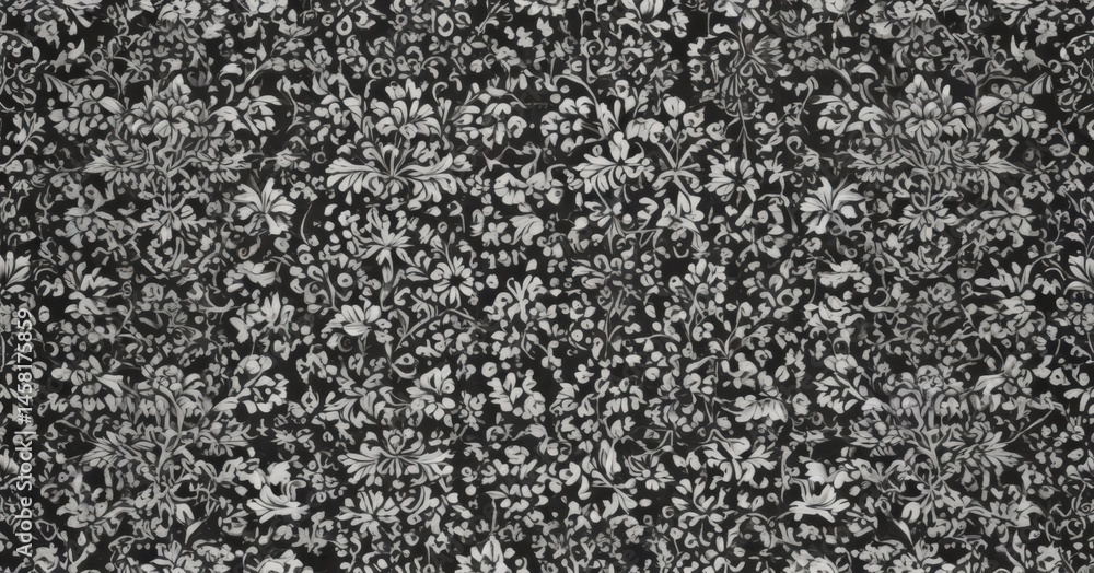 Intricate floral & geometric damask; black & white gothic wallpaper, seamless pattern , elegant design, floral pattern, seamless Intricate floral & geometric damask; black & white gothic wallpaper, seamless pattern , elegant design, floral pattern, seamless