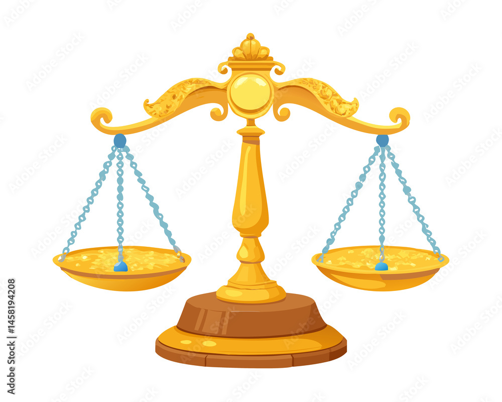 gold scales isolated on white gold scales isolated on white