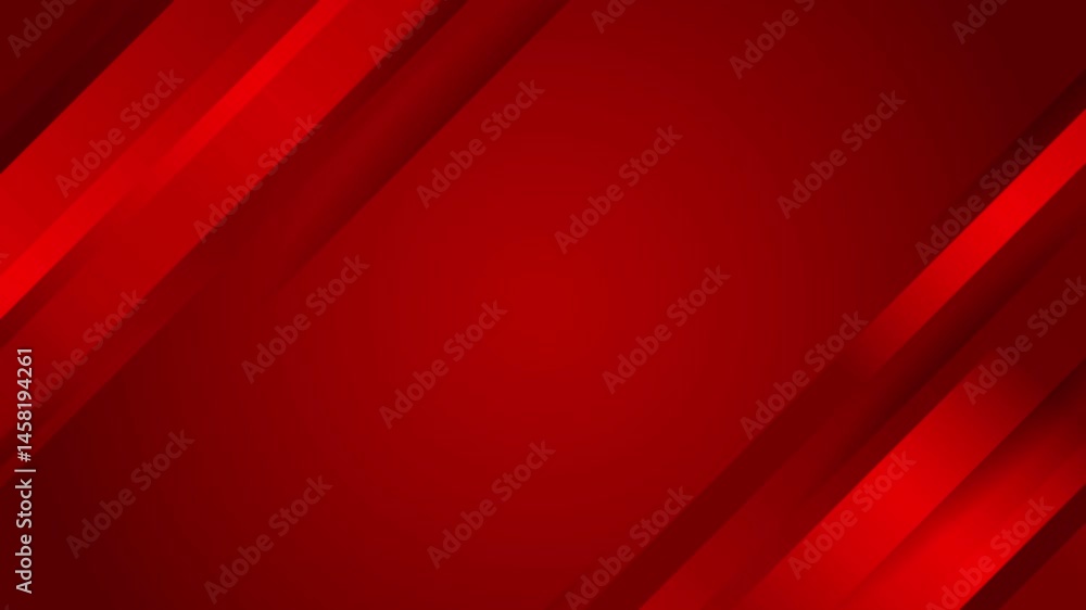 red background geometric loop animation video